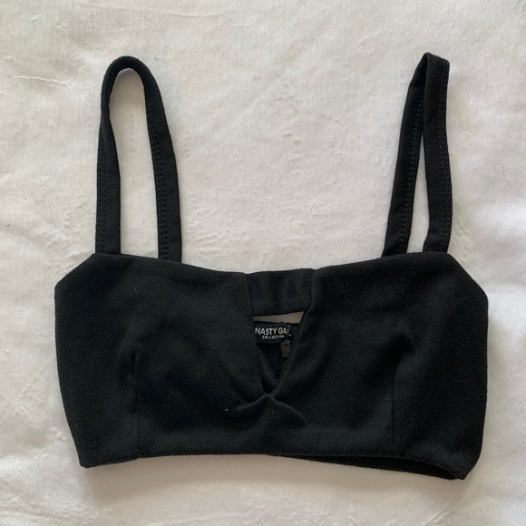 Nasty Gal Black Square Neck Bralette - Picture 7 of 7